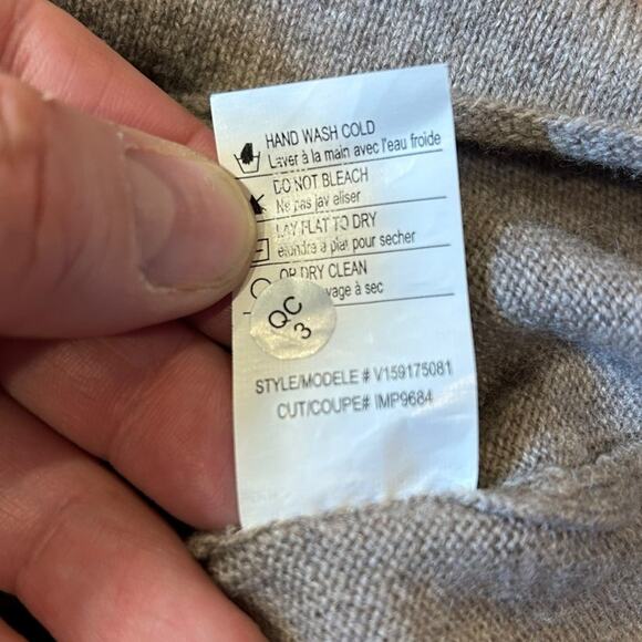 VINCE Oversize Wool Cashmere Blend Boxy Sweater Gray Grey Women's SMALL - Picture 7 of 7